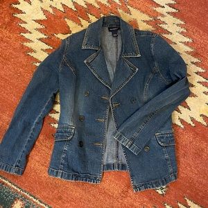 Ann Taylor Jean Jacket Blazer